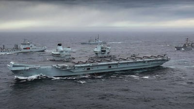 El envío de este buque de guerra por parte del Reino Unido se produciría como 'muestra de apoyo militar y diplomático' por parte del país, según informó este domingo la cadena británica 'BBC'. (X)
