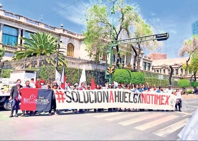 El conflicto laboral en la agencia estatal mexicana de noticias comenzó en febrero de 2020. (ARCHIVO)