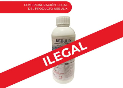 La Cofepris da a conocer a la población que Nebulix carece de registro sanitario e incumple con el etiquetado conforme a lo establecido en la legislación. (COFEPRIS)