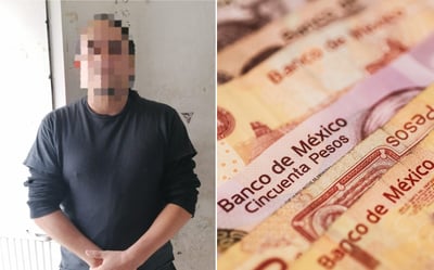 Un hombre fue detenido en un Centro Comercial de la ciudad de Gómez Palacio tras intentar pagar diversos productos con un billete falso.