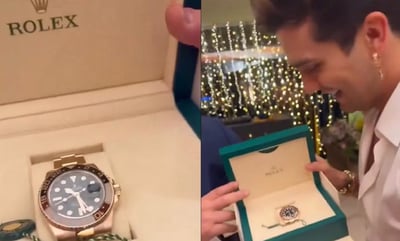 Imagen Cristiano Ronaldo le regala costoso reloj al cantante brasileño, Luan Santana