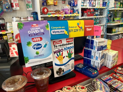 Desde el pasado 14 de diciembre, farmacias Klyns puso a la venta vacunas anticovid de Pfizer en algunas sucursales de GP.