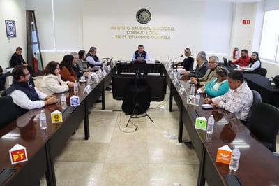La sesión se llevó a cabo este lunes, la cual fue encabezada por el consejero presidente José Luis Vázquez López. (EL SIGLO DE TORREÓN)