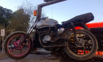 Una de las motocicletas robadas el pasado  12 de febrero. 
