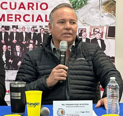 El presidente de Canaco Saltillo, Alejandro Pepi de la Peña. (PENÉLOPE CUETO)