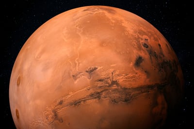 Imagen Marte pudo ser, en sus orígenes, un planeta volcán y tectónicamente activo
