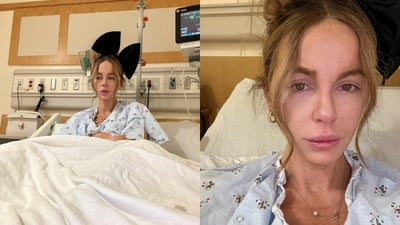 Kate Beckinsale publicó una serie de fotografías que revelan que se encuentra hospitalizada.