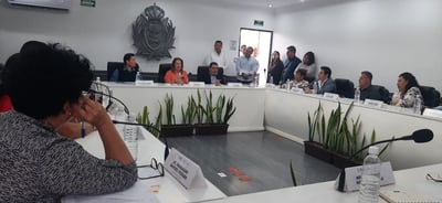 La alcaldesa de Gómez Palacio, Leticia Herrera Ale, en sesión del Cabildo. (DIANA GONZÁLEZ)