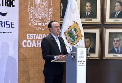 El gobernador Manolo Jiménez Salinas. (PENÉLOPE CUETO)