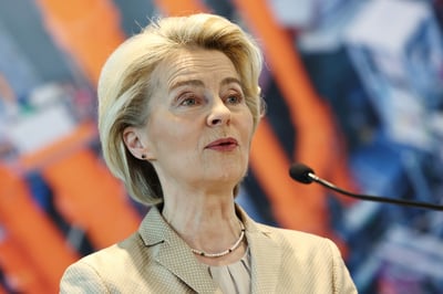 La presidenta de la Comisión Europea, Ursula von der Leyen. (ARCHIVO)