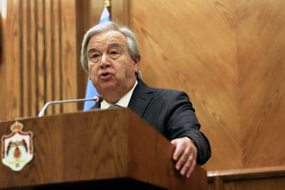 El secretario general de la ONU, António Guterres. (ARCHIVO)