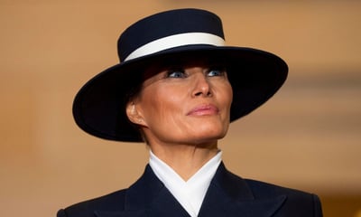 El look de Melania Trump en la toma de posesión de Trump