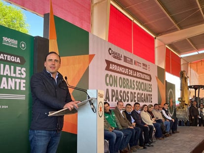 Jiménez Salinas dijo que, a través de dicha estrategia de obras, se atenderán las principales necesidades en todos los municipios de la entidad. (EL SIGLO DE TORREÓN)