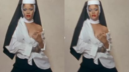 Rihanna desata polémica en redes tras aparecer como atrevida monja