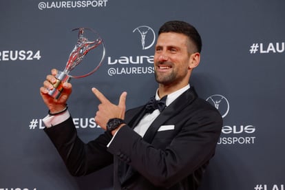 Novak Djokovic supera a Messi y gana el premio al mejor deportista del año