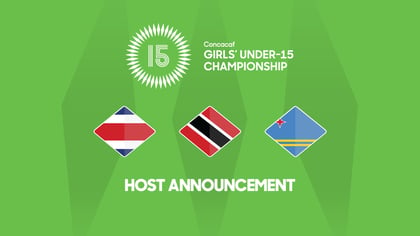 Costa Rica, Trinidad y Tobago y Aruba serán las sedes del Campeonato de Niñas Sub-15 Concacaf 2024