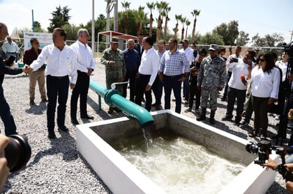 Anuncian inversión para Ejército Mexicano e inauguran pozo en Campo Militar