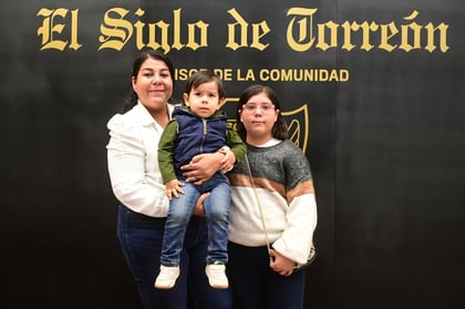 Norma Ibarra, Elías Román y Frida Sofía (EL SIGLO DE TORREÓN)
