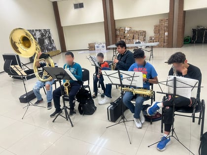 Banda-Escuela Alberto M. Alvarado en Gómez Palacio.