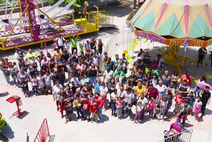 Festejan a más de 500 menores en Bosque Urbano