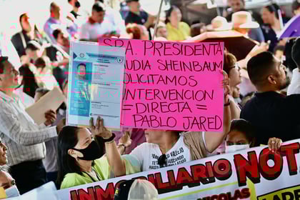 Madre de Pablo Jared clama justicia ante la visita de Sheinbaum en Torreón