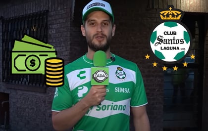 Adrián Marcelo con el jersey del Santos Laguna (ESPECIAL)