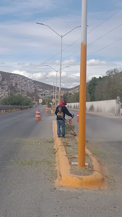 Dan mantenimiento a bulevares Carlos Herrera y Sacramento.