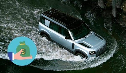 ¿Cuánto necesitas ganar para tener una Land Rover Defender especial para conducir en agua?