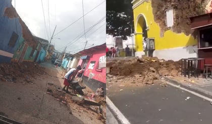 Sismo en Guatemala de 5,6 grados ocasionan derrumbes