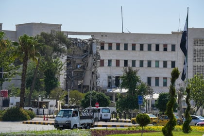 Bombardea Israel Ministerio de Defensa sirio