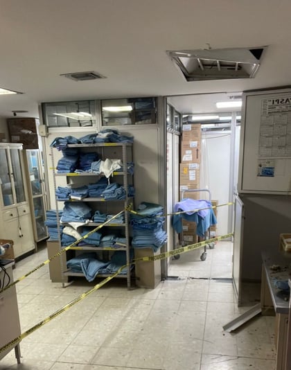 Por daños en techos suspenden cirugías en ISSSTE de Gómez 