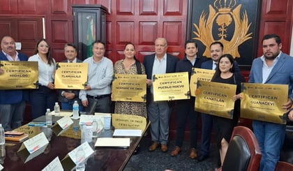 Gómez Palacio y Tlahualilo reciben certificación de 'Municipio Saludable'