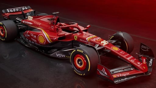Carro de la F1 de Ferrari (ESPECIAL)