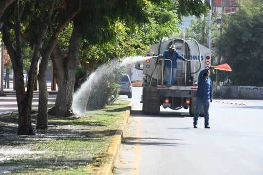 Los constructores dotarán de agua tratada al Municipio de Torreón para el riego de áreas verdes a través de pipas. (EL SIGLO DE TORRÉON)