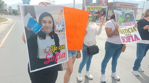 Manifestación por Sofia en Saltillo. 
