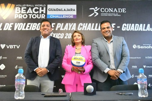 Imagen Presentan Challenge Guadalajara, torneo del Tour Mundial de Voleibol de Playa 2024