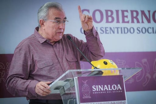 El gobernador del estado, Rubén Rocha Moya. (EL UNIVERSAL)