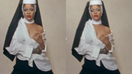 Imagen Rihanna desata polémica en redes tras aparecer como atrevida monja