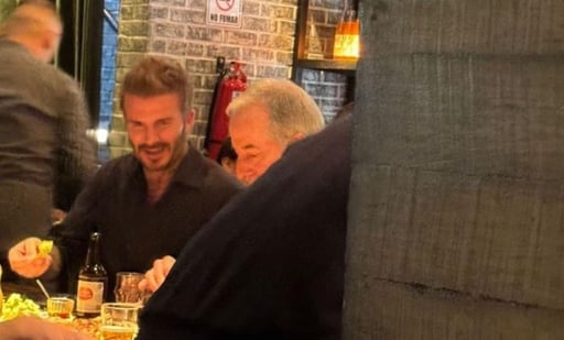 Imagen Lo que pidió David Beckham en un restaurante de Monterrey