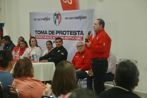 Acto de toma de protesta consolida la estructura interna del PRI en Lerdo. (DIANA GONZÁLEZ)