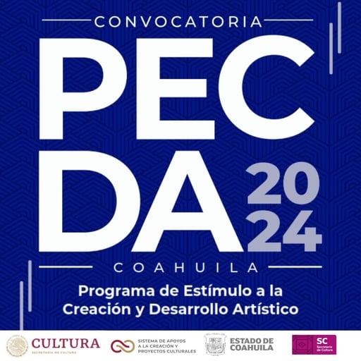 Imagen Abren convocatoria PECDA Coahuila 2024