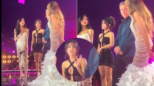 Imagen Filtran video en el que Thalía y Becky G discuten en pleno escenario