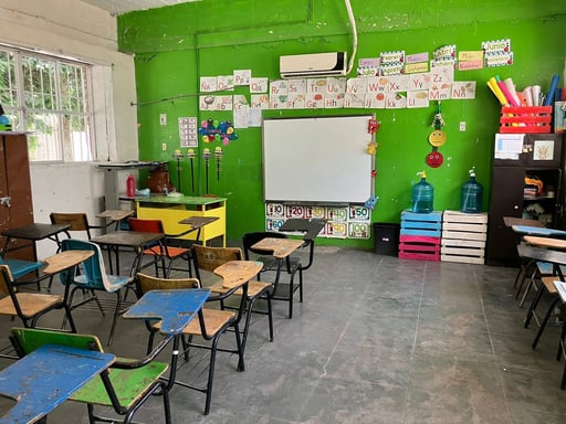 Ayer, hubo ausentismo en la escuela primaria Cuahutémoc del turno matutino pues hay siete niños y niñas con sintomas sospechosos.