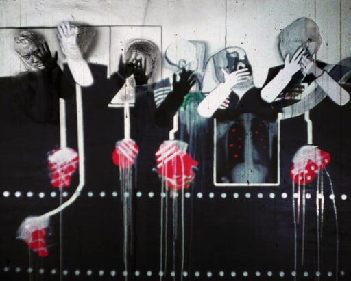 Six Men Getting Sick.