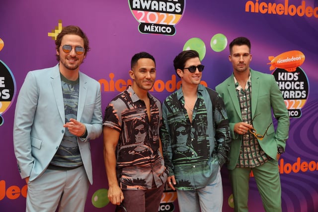 EUM20220827ESP05.JPG 
CIUDAD DE MÉXICO. Awards/Premios-Kids Choice.- 27 de agosto de 2022.  Aspectos de la alfombra roja de los Kids Choice Awards en la Ciudad de México. En la imagen el grupo Big Time Rush. Foto: Agencia EL UNIVERSAL/Germán Espinosa/EELG
