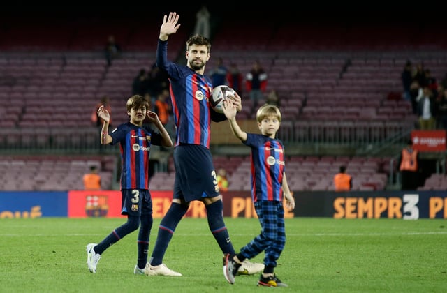El último baile de Piqué con el Barcelona