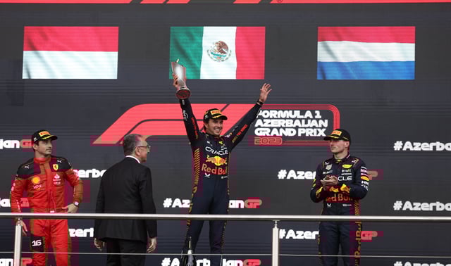 Checo Pérez se corona en el Gran Premio de Azerbaiyán