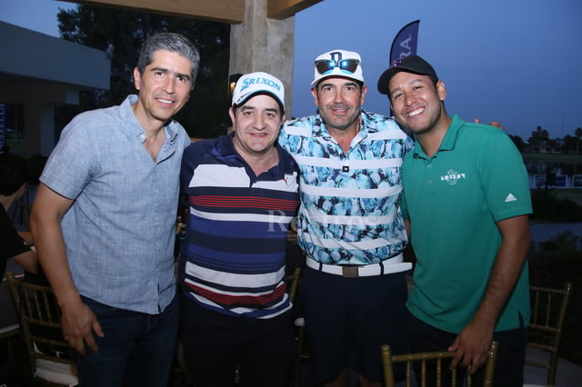 Marcelo Obeso, Luis González, Rafael Flores y Hugo Fácio.