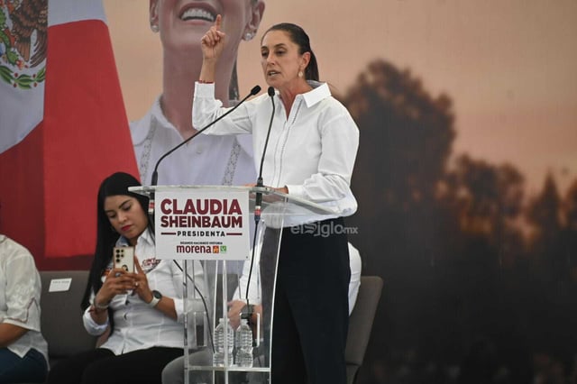 Mitín de Claudia Sheinbaum en Torreón
