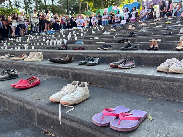 EUM20250315SOC33.JPG 
CUERNAVACA, Mor. Protest/Protesta-Desaparecidos.- 15 de marzo de 2025. Colectivos de Morelos se sumaron al luto nacional tras el descubrimiento de crematorios clandestinos en Teuchitlán, Jalisco. Foto: Agencia EL UNIVERSAL/Justino Miranda/EELG
